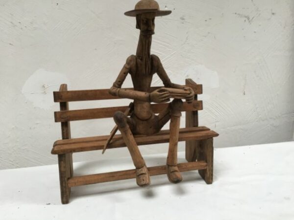 Don Quijote  Hand Carved wooden statue 25cm