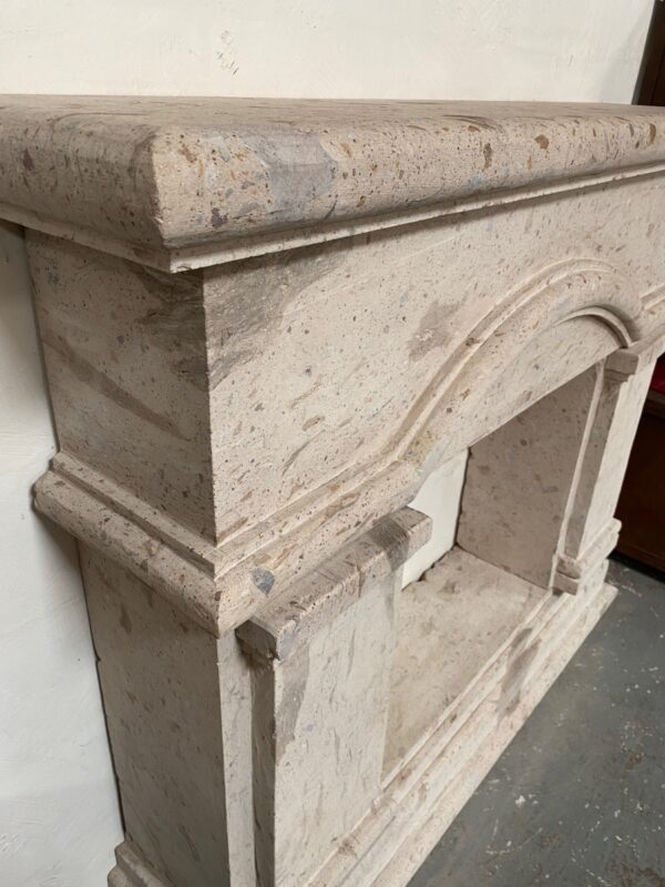 Solid Canterra Stone Hand carved Fireplace Surround