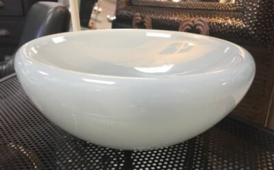Handblown Glass bowl Grey 35 x 15cm