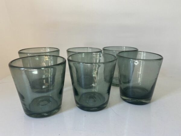 Conico Water Glass Grey 9cm dia * 10cm high