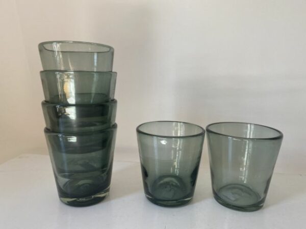 Conico Water Glass Grey 9cm dia * 10cm high