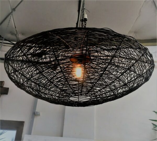 Cocoon Shade- Wire  Oxide or Black Finish 110cm di