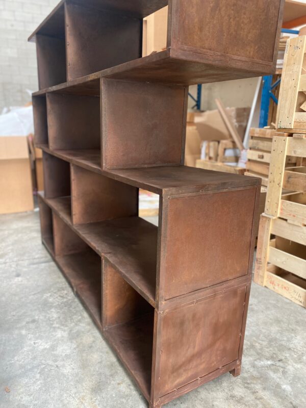 Shelving Unit or Room Divider – Rustic Iron