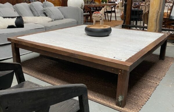Coffee Table Old Teak 1800 square – New