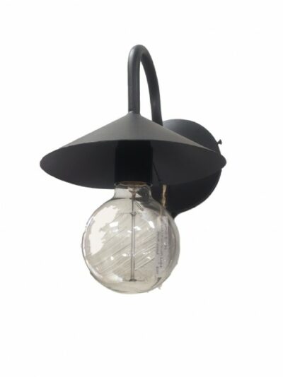 Industrial Light Black Iron 180mm*200mm*30mm – wired