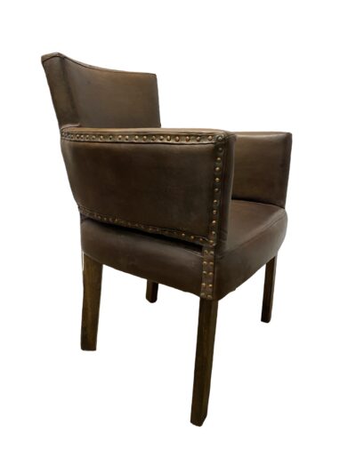 Bilbao Dining Chair “Aged” Chocolate Leather