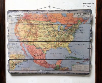 Rustic Map of USA 97x74cm