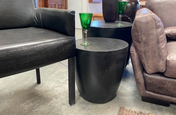 Palm Side Table | Medium | Matt Black