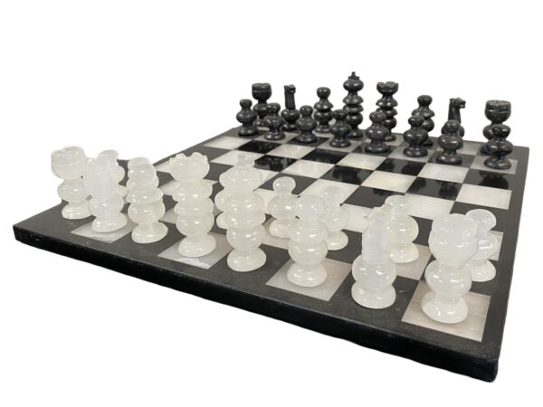 Chess Set Onyx Marble 35cm sq