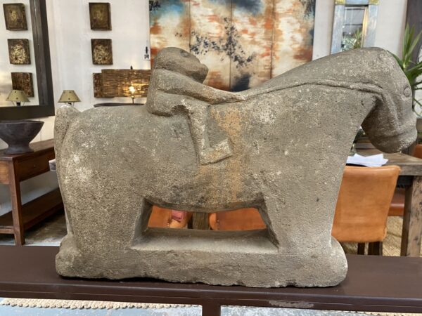 Antique Stone Horse 50cm