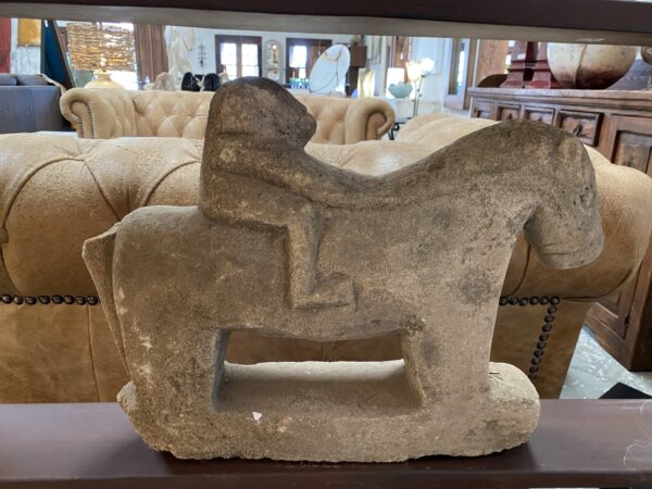 Antique Stone Horse 50cm