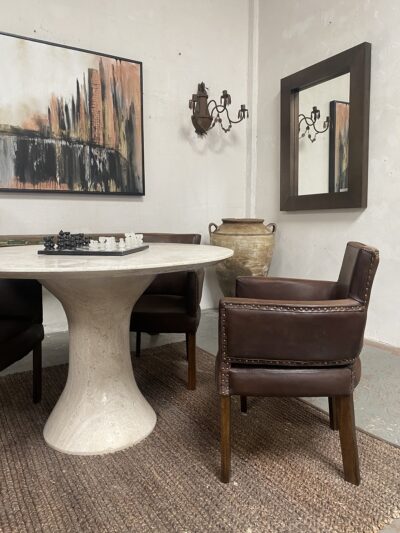 Apartmento Round Dining Table 1.2m Travertino