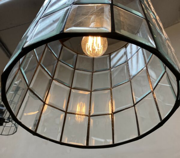 Cylinder Shade with bevelled glass